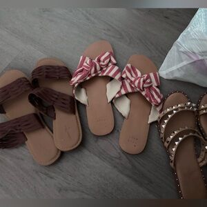 Stylish Brown Sandals with Stud Accents